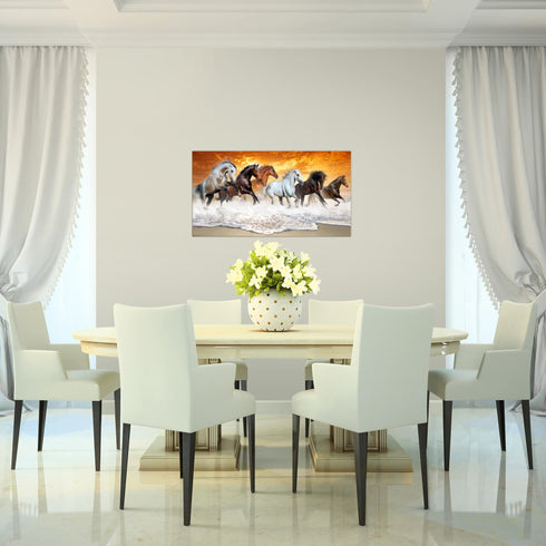 Wandbilder Wohnzimmer XXL Pferde Moderne Bilder Tiere